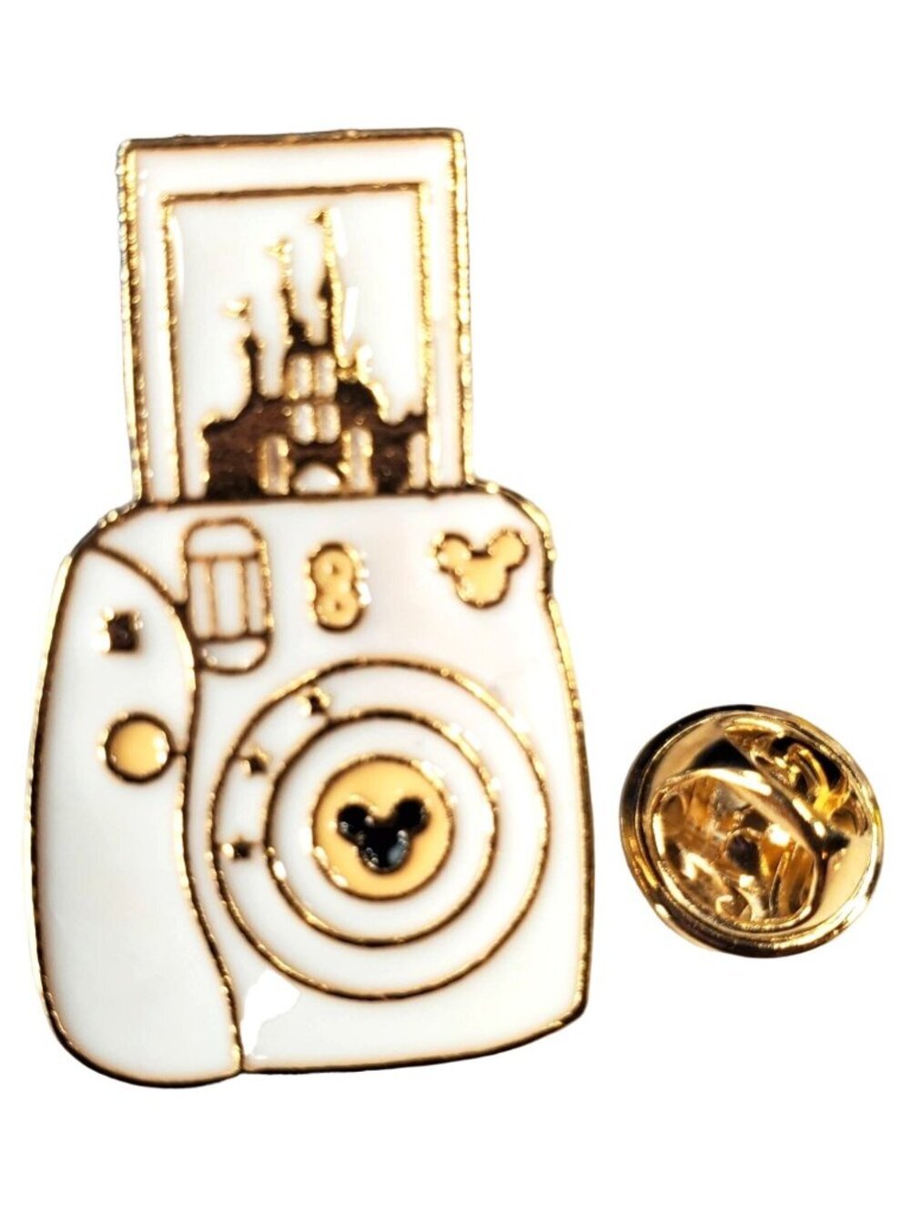Mickey Mouse Camera Lapel Pin Enamel Brooch Badge Accessories Jewelry Gift Pin